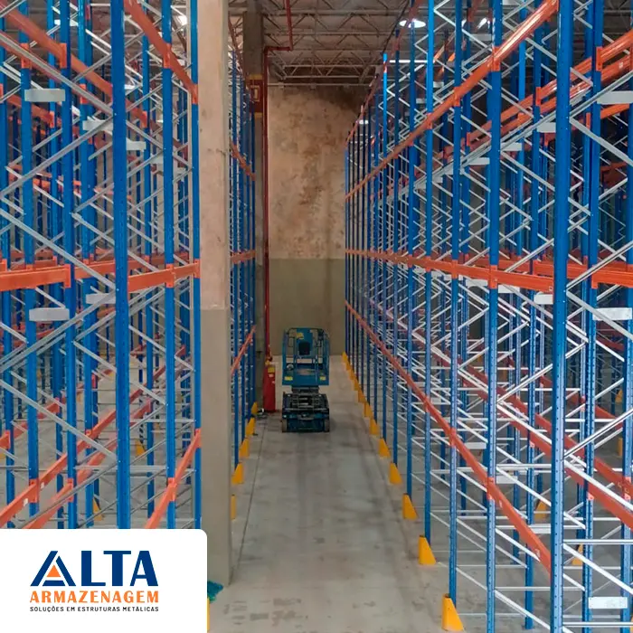 Prateleiras industriais para pallets